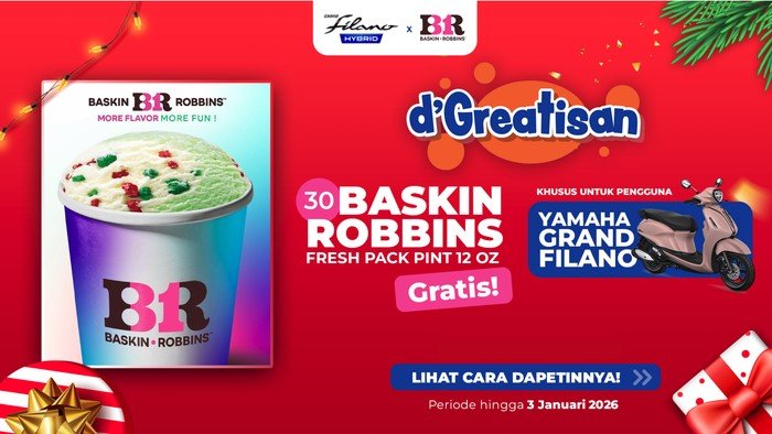 **Yamaha Grand Filano Berbagi Manis dengan Es Krim Baskin Robbins Gratis, Ini Cara Mendapatkannya!**
