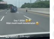 Ban Belakang Isuzu Panther Lepas, Gelinding Sendiri di Tol: Bencana atau Kejadian Aneh?