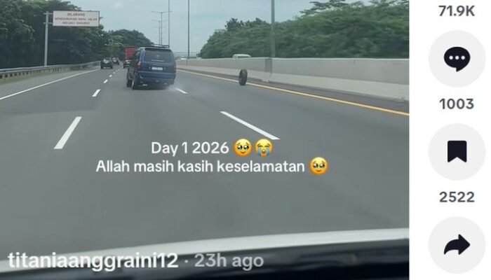 Ban Belakang Isuzu Panther Lepas, Gelinding Sendiri di Tol: Bencana atau Kejadian Aneh?