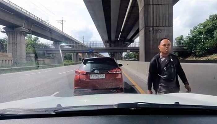 “Diklakson Gegara Lane Hogging, Ribut di Jalan Raya, Sopir Yaris Terlibat!”